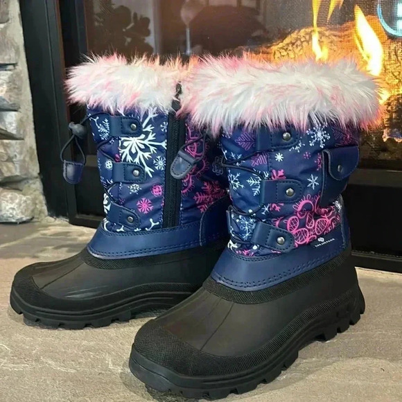 Dream Pairs Thermolite snow/winter waterproof,faux fur lined rugged,zipper,bunge - Picture 1 of 13